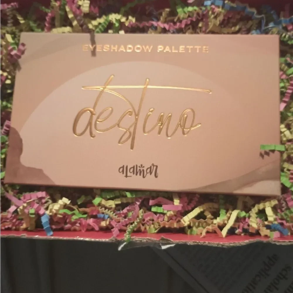 Alamar Destino Eyeshadow Palette 10 Shades Neutral Glam Makeup Full Size NEW